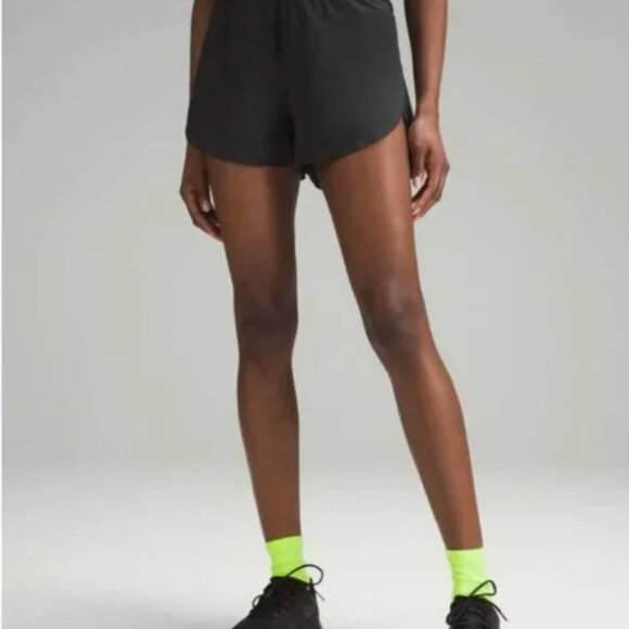 Lululemon Athletic Fast & Free HR Classic Short 3” Reflective Black Sz 0 - Picture 4 of 4